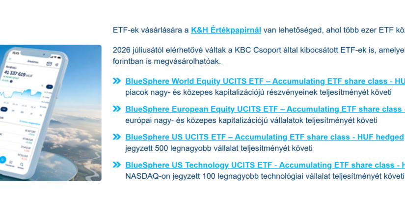 Forintra fedezett ETF-ek a KH-tól