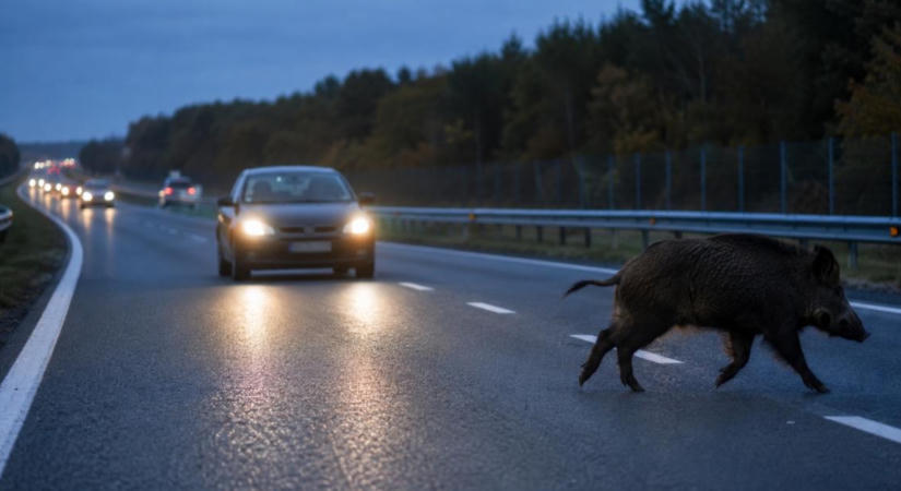 Vaddisznót gázoltak az M7-esen – de hogy kerülhetett oda?