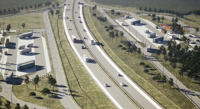 Ilyen lesz az M4-es monori pihenőhelye