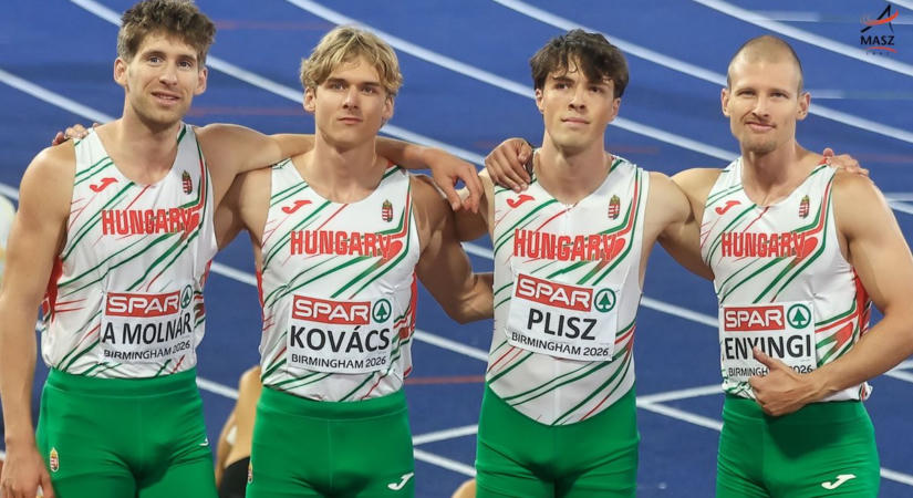 Tatabányai futóval végzett ötödik helyen a 4x400-as váltó az Eb-n