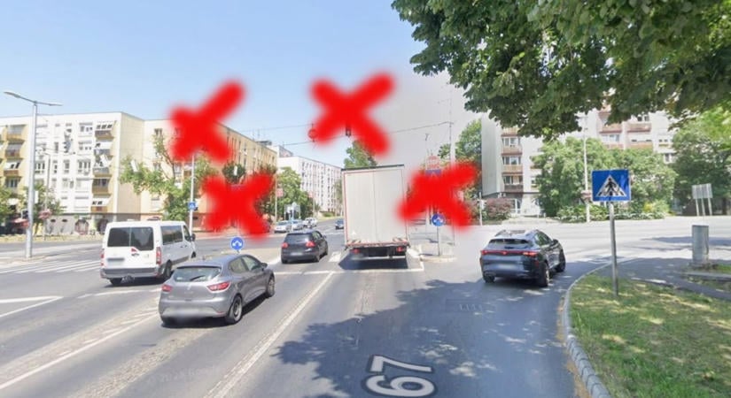 Autósok, figyelem! Elsötétült Kaposvár legforgalmasabb kereszteződése