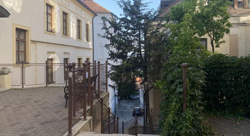 Csak óvatosan! Balesetveszélyessé vált ez a belvárosi lépcső ( fotók)