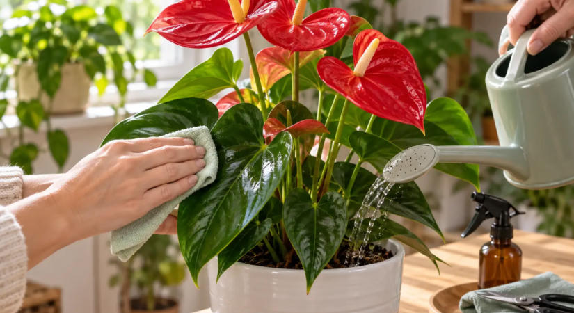 Így gondozd a flamingóvirágot, hogy mindig gyönyörű maradjon