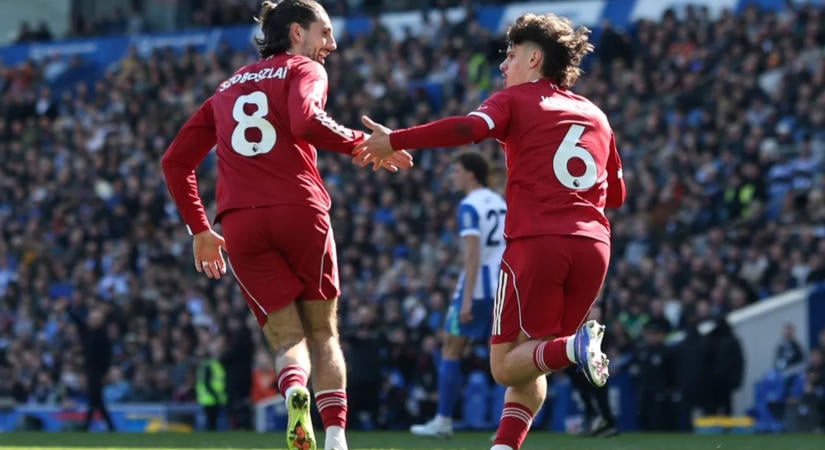 „Ennek a címernek súlya van” – Szoboszlai Dominik és Kerkez Milos a Liverpool új idényéről