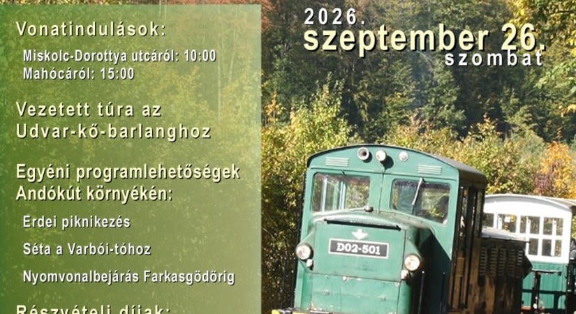 Őszi vonatozás Mahócára