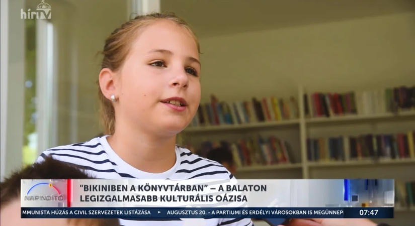 Bikiniben a könyvtárban? Íme a Balaton legizgalmasabb újdonsága