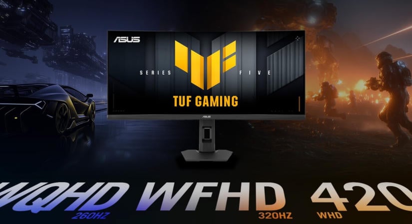 Három felbontáshoz három képfrissítést társít az ASUS ultraszéles TUF monitora