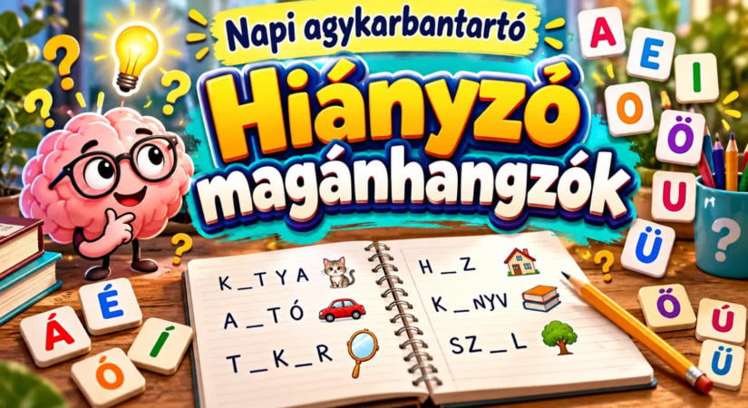 Napi agykarbantartó: Hiányzó magánhangzók