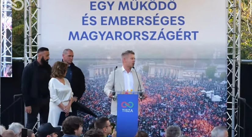 Magyar Péter Szolnokon: Nyugodtan jöjjön ide és engem öntsön le, ne a civileket
