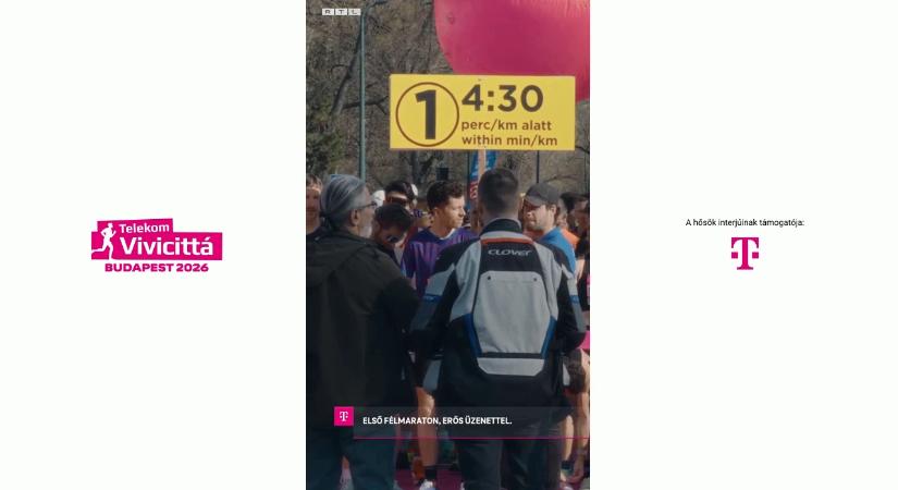 Első félmaraton, nagy dobás: Kovács Levente 1:39-cel ért célba a Vivicittán – ma 21 kilométert tett az egészségéért