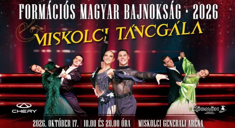 Tizenhárom év után visszatér Miskolcra a Formációs Magyar Bajnokság – újra megtelik tánccal az aréna
