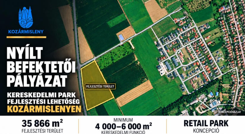 Kereskedelmi központ épülhet a pécsi agglomerációban: Kozármisleny keresi a befektetőt