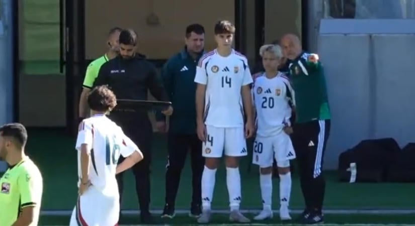 Videó: így mutatkozott be az U15-ös válogatottban Magyar Péter fia