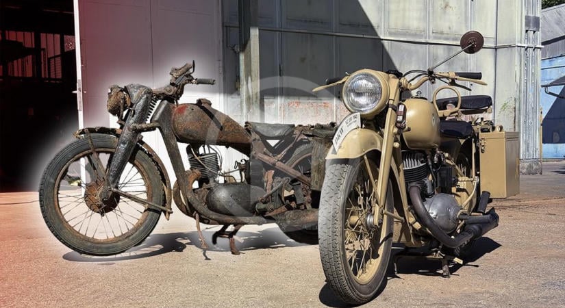 Élőben láttuk a Dunából kihalászott motort és hihetetlen állapotban van!