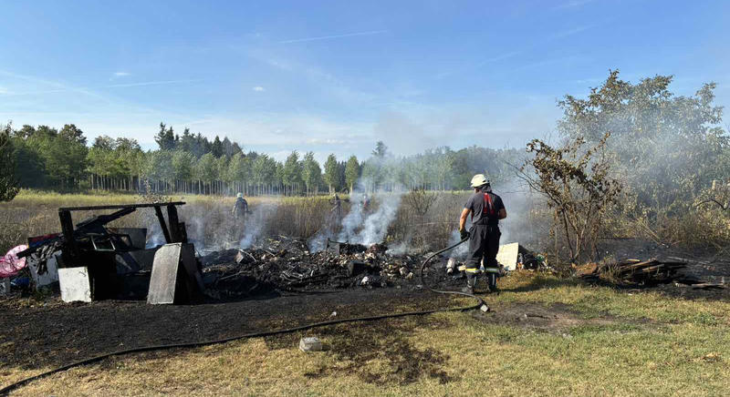 Két hektáron pusztított a tűz Kutason