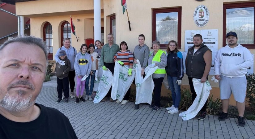 Megtisztították falujuk környezetét a szeméttől a kisbaboti önkéntesek