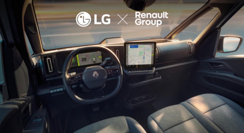 Az LG megoldása kerül a Renault Group első szoftveralapú haszongépjárművébe