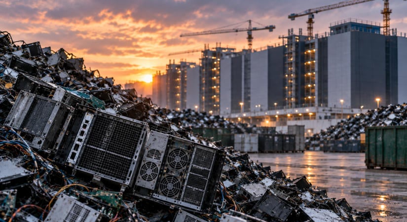 Az AI gyors térhódítása miatt óriási tempóban növekedhet az elektronikai hulladékok mennyisége is