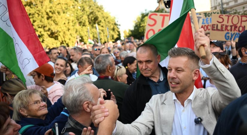 Előállították a rendőrök a Magyar Pétert tojással megcélzó férfit