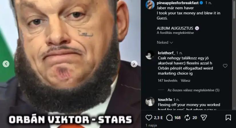 Adófizetői pénzek elköltéséről rappel az Orbán mellett kiálló Jaber