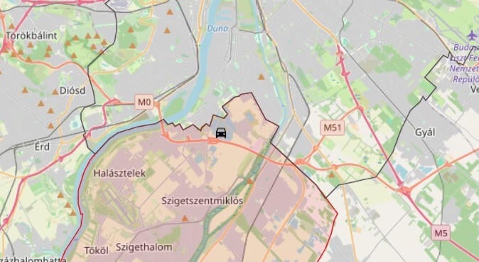 Szigethalomnál ötös karambol miatt zárták le az M0-ás M5-ös felé vezető oldalát