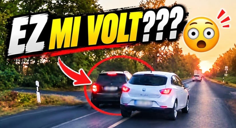 Videón a döbbenetes előzés: Hajszál híján letarolta a balra kanyarodó autót a Seat sofőrje