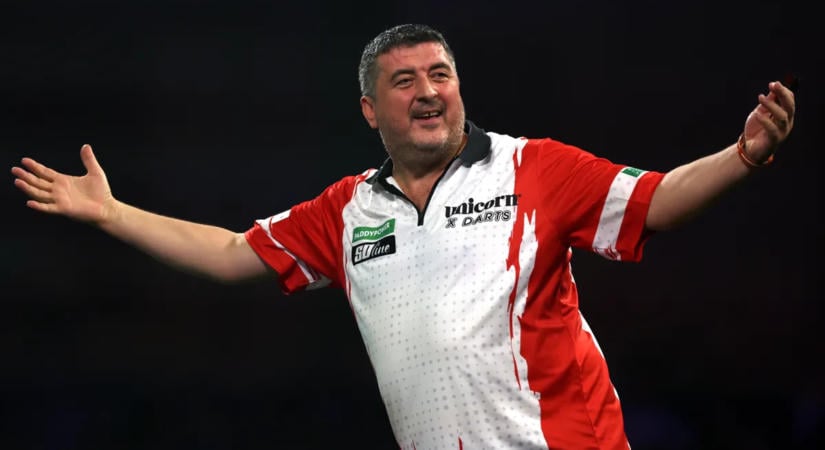 Darts: Mensur Suljovic is Budapesten játszik