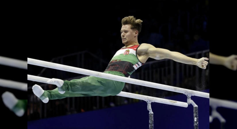 Mészáros Krisztofer hetedik lett korláton a zágrábi torna Európa-bajnokságon