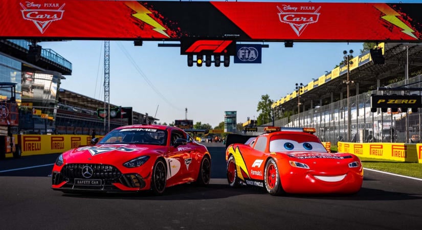 Villám McQueen is pályára gurul a 2026-os Olasz Nagydíjon