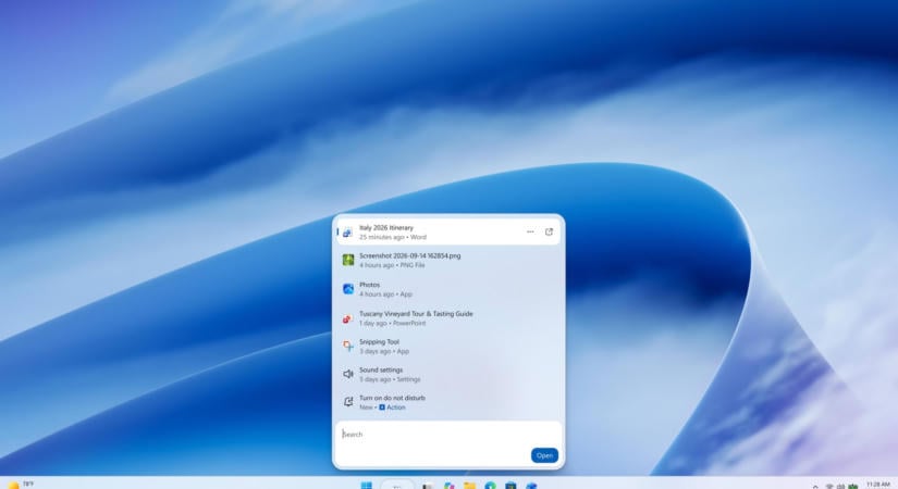 Nagyot fejlődik a Windows 11 Search funkciója – Közvetlenül a Tálcáról is lehet majd beállításokat módosítani