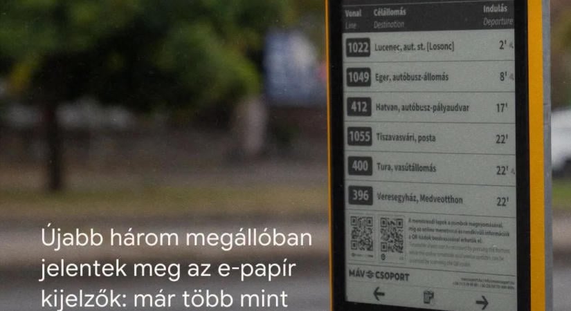 Egyre több helyen valós idejű az utastájékoztatás