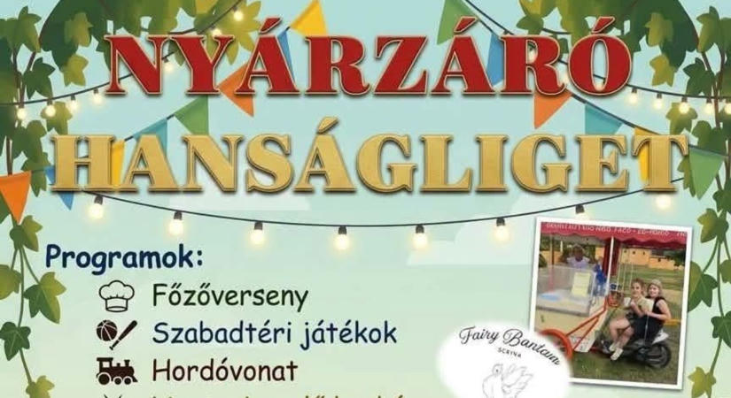 Nyárzáró Hanságligeten: főzőverseny, gyerekprogramok és zene