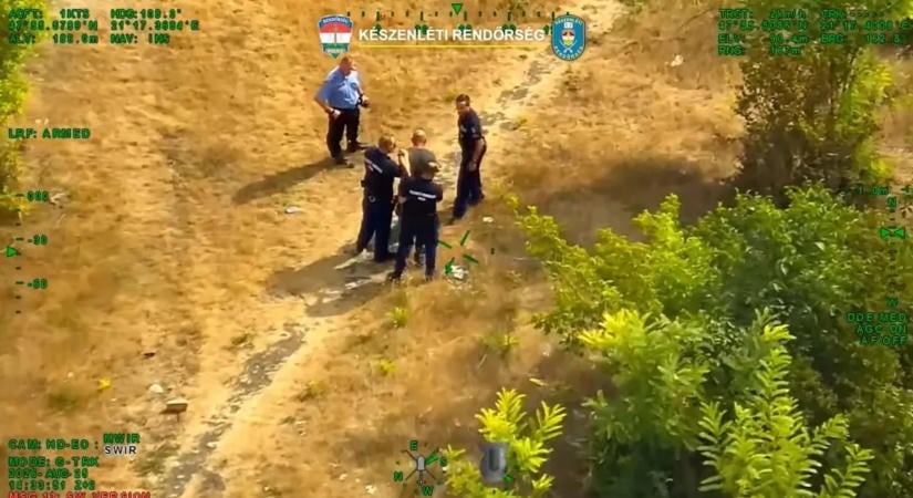 Helikopterrel és drónnal találtak meg két férfit a nyírbátori rendőrök