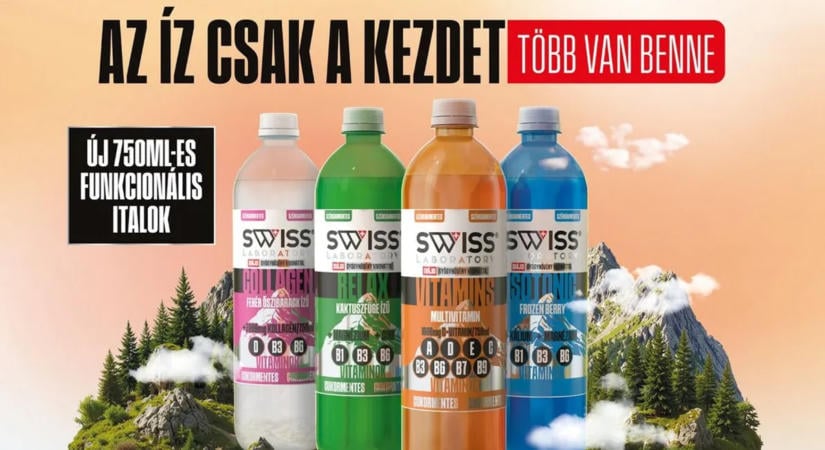 Megújul a SWISS Laboratory, négy új ital érkezik 750 milliliteres kiszerelésben