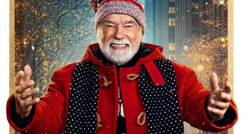 A 79 éves Arnold Schwarzenegger lesz idén a Mikulás, Alan Ritchson segít neki a puttonyt visszaszerezni – trailer