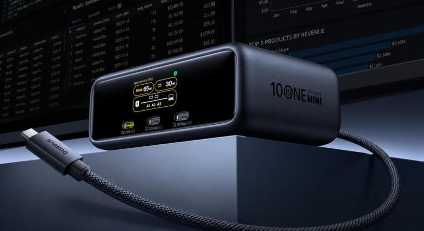 Remek képességekkel rendelkező USB-C dokkolót hozott a Baseus – 10 port, USB-C csatlakozás