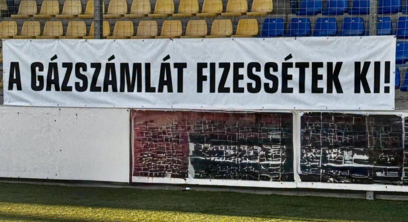 Bizarr üzenet az NB II-es bajnoki előtt: "A gázszámlát fizessétek ki!"