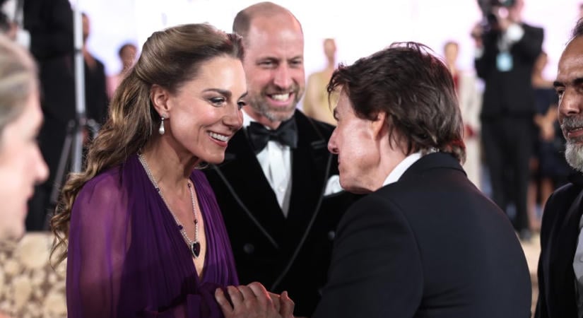Az anyakirályné nyaklánca, Diana fülbevalója – Katalin hercegné megadta a módját Tom Cruise filmpremierjének
