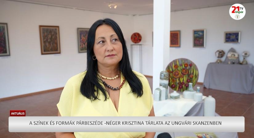 Aktuális (2026.07.11) A színek és formák párbeszéde - Néger Krisztina tárlata az ungvári skanzenben (videó)