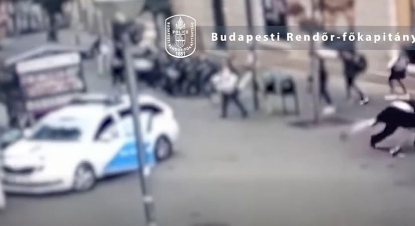 Videó: akciófilmbe illő jelenttel kaptak el a rendőrök egy férfit Budapesten