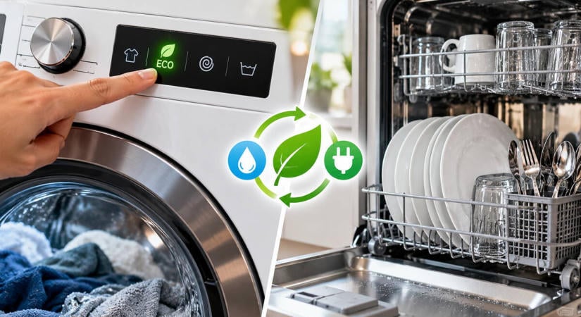 Az eco program 3 óráig tart, mégis kevesebbet fogyaszt mint a normál, és ez nem véletlen