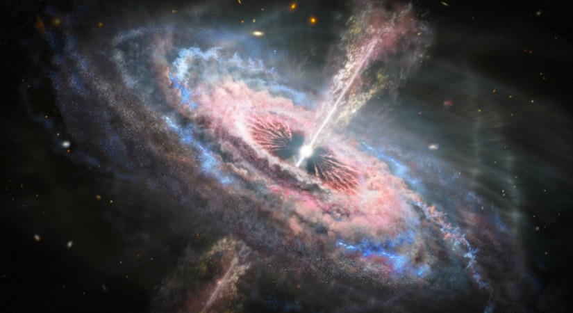 Magyar csillagászok a galaxisok közepéről kilökődött óriás fekete lyukak nyomainak megtalálásával igazolták tíz évvel korábbi jóslatukat