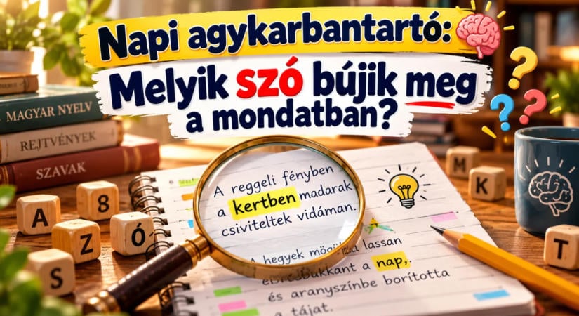Napi agykarbantartó: Melyik szó bújik meg a mondatban?