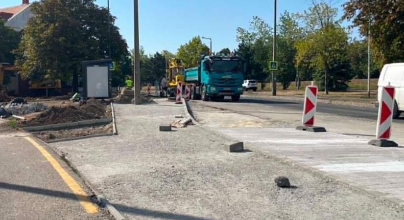 Már látszik a vége: hamarosan elkészül a Csengery utca Sopronban