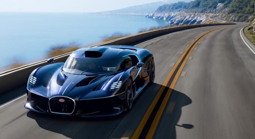 A legújabb egyedi Bugatti elegáns ruhába csomagolja a pályagépet