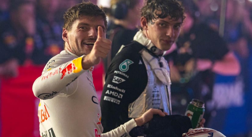 Antonelli bevallotta: Verstappen már-már félelmetes