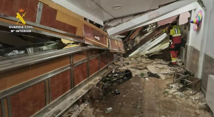 Összeomlott egy szórakozóhely Spanyolországban, több tucatnyian megsérültek