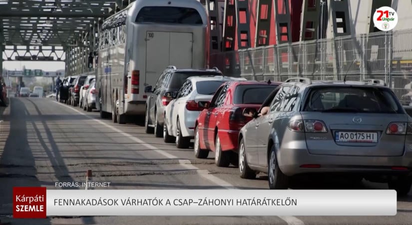 Fennakadások várhatók a Csap–Záhony határátkelőn (videó)