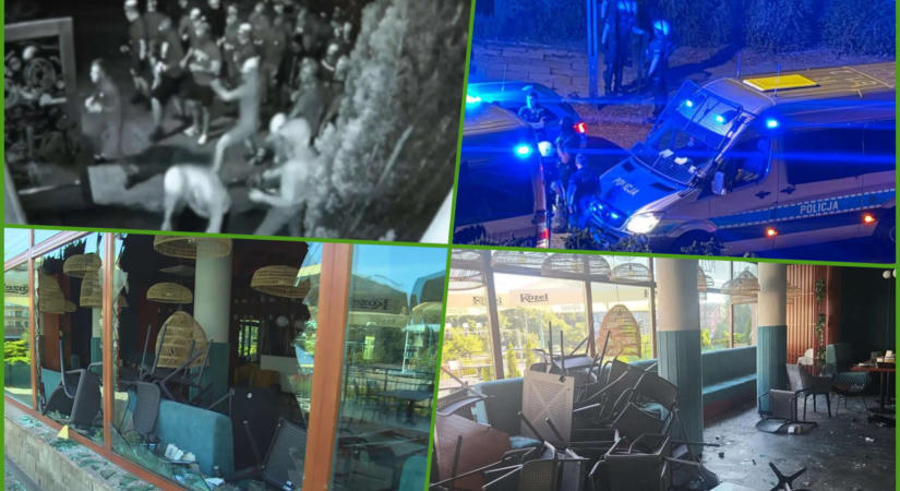 Brutális támadás Lengyelországban: Négyszeres túlerővel támadtak magyar fradistákra a lengyel ultrák – képek, videó