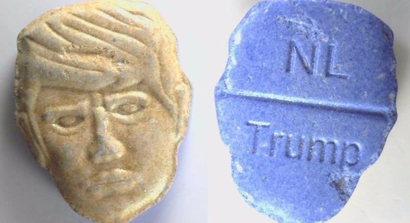 Halálosak lehetnek a Trump arcát ábrázoló ecstasytabletták